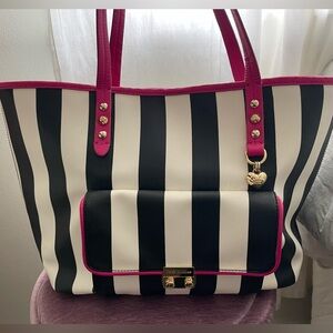 Juicy Couture Striped Tote Bag